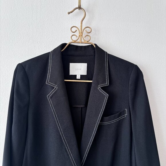 Joie Tabora Contrast Stitched Tailored Blazer - Picture 6 of 10